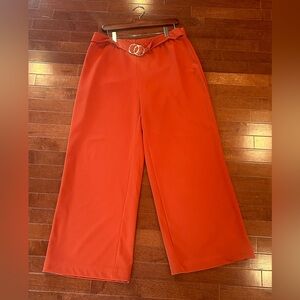Wide Leg Orange Pant